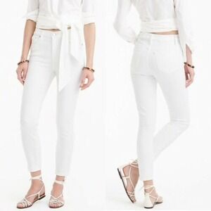 J.Crew Lookout High Rise Crop Jeans‎ Women's Size 27 White